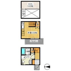 アースクエイク名港の物件間取画像